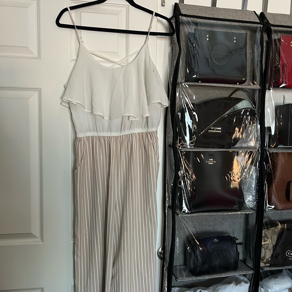 Striped Flowy Jumpsuit